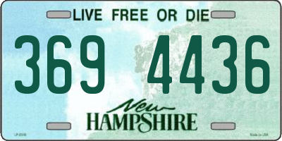 NH license plate 3694436