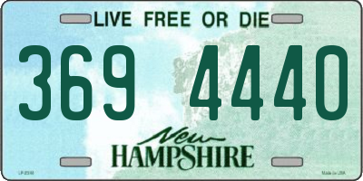 NH license plate 3694440