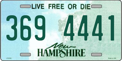 NH license plate 3694441