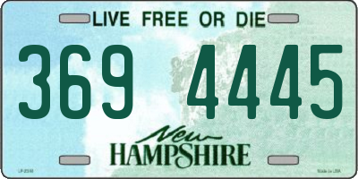 NH license plate 3694445