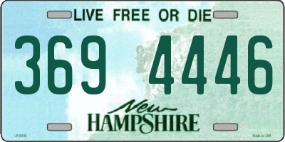NH license plate 3694446