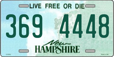 NH license plate 3694448