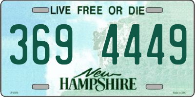 NH license plate 3694449