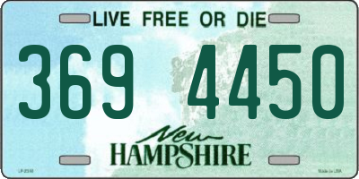 NH license plate 3694450