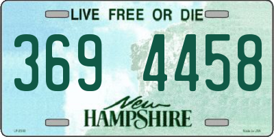 NH license plate 3694458