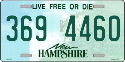 NH license plate 3694460