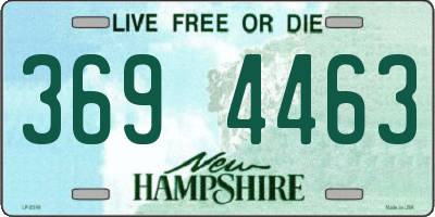 NH license plate 3694463