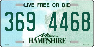 NH license plate 3694468