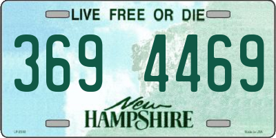 NH license plate 3694469