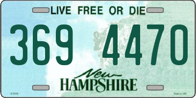 NH license plate 3694470