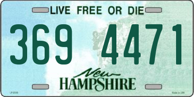 NH license plate 3694471