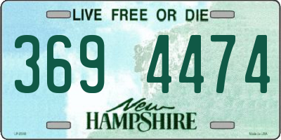 NH license plate 3694474