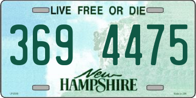 NH license plate 3694475
