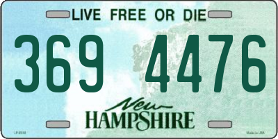 NH license plate 3694476