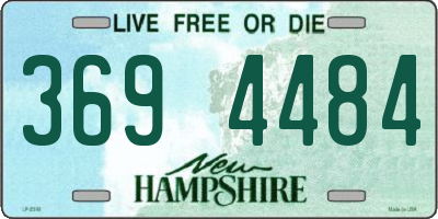 NH license plate 3694484