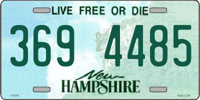 NH license plate 3694485