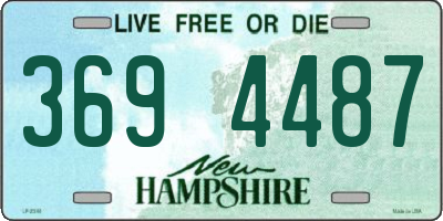 NH license plate 3694487