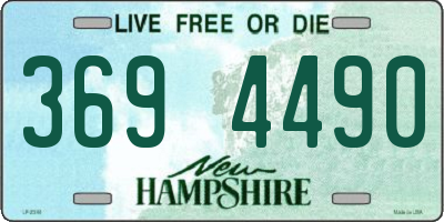 NH license plate 3694490