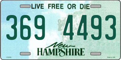 NH license plate 3694493