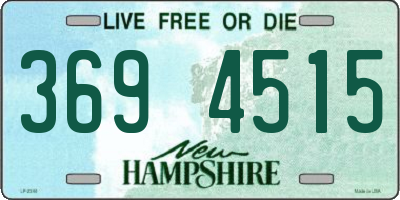 NH license plate 3694515