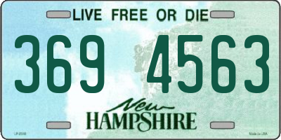 NH license plate 3694563