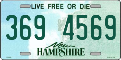 NH license plate 3694569