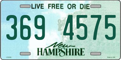 NH license plate 3694575