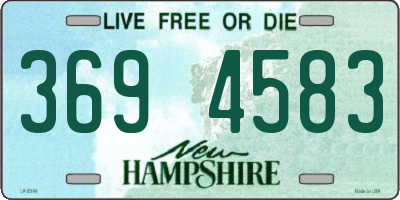 NH license plate 3694583