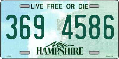 NH license plate 3694586