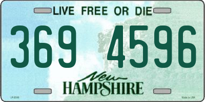 NH license plate 3694596