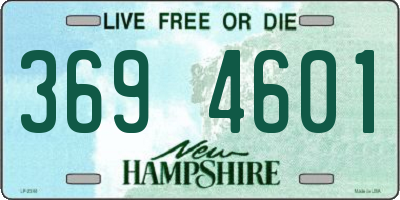 NH license plate 3694601