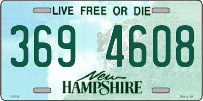 NH license plate 3694608