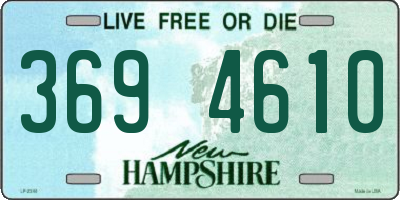 NH license plate 3694610