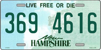 NH license plate 3694616