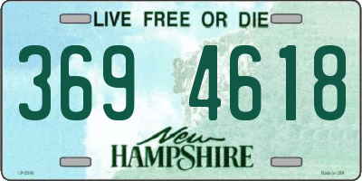 NH license plate 3694618