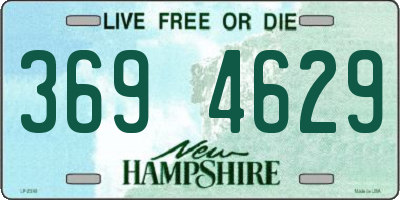 NH license plate 3694629