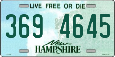 NH license plate 3694645