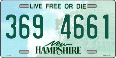 NH license plate 3694661