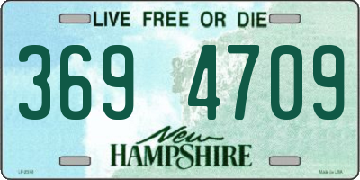 NH license plate 3694709