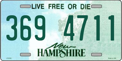NH license plate 3694711