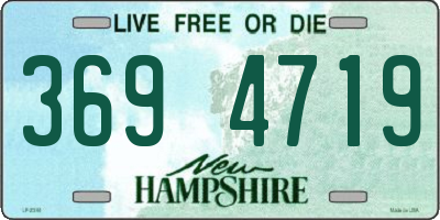 NH license plate 3694719