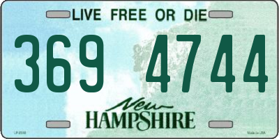 NH license plate 3694744