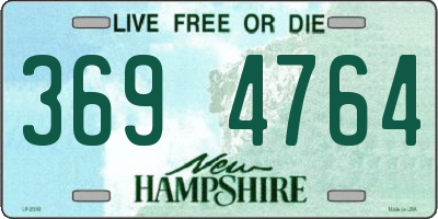 NH license plate 3694764