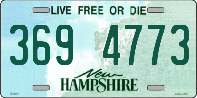 NH license plate 3694773