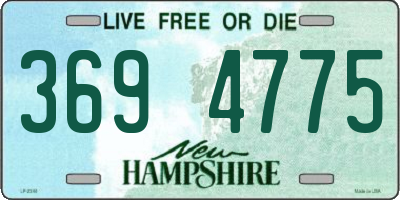 NH license plate 3694775