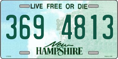 NH license plate 3694813