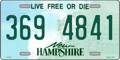 NH license plate 3694841