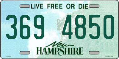 NH license plate 3694850