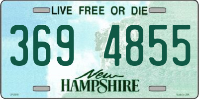 NH license plate 3694855