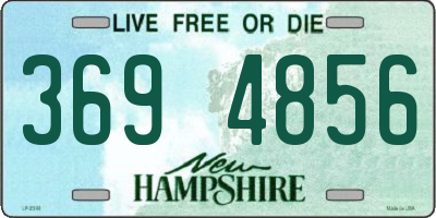 NH license plate 3694856